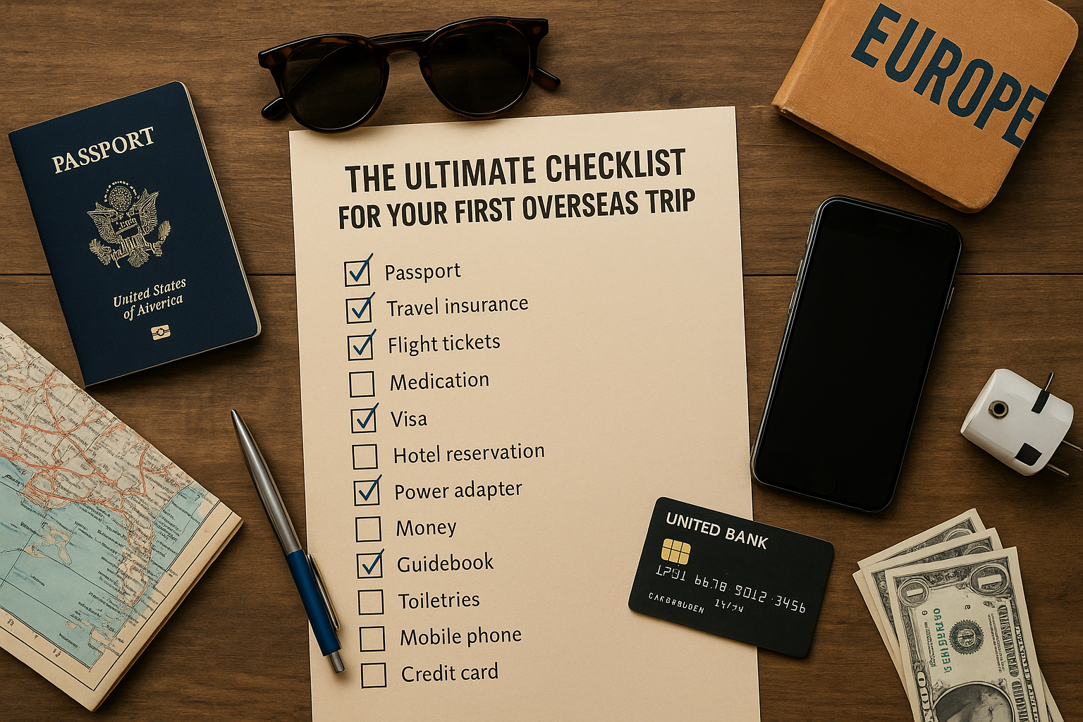 The Ultimate Checklist for Your First Overseas Trip