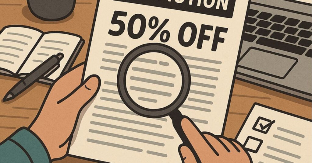 How to Analyze a Promotion’s Terms Before Taking Action