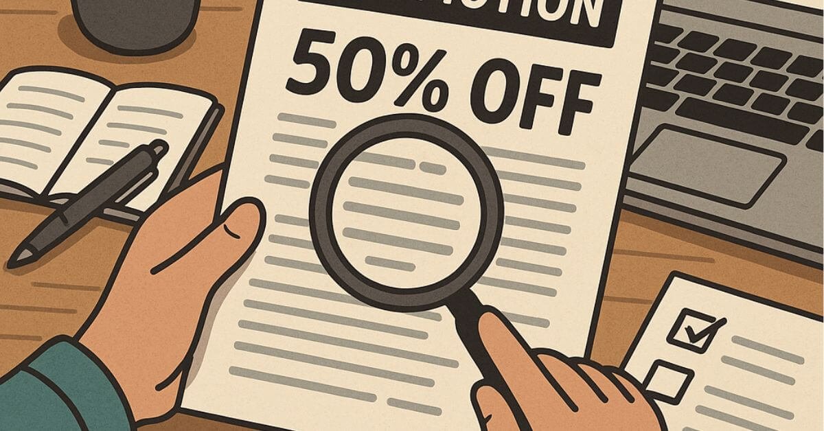 How to Analyze a Promotion’s Terms Before Taking Action
